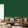 Bottle Green and Black Checkered Wallpaper 50x1000
