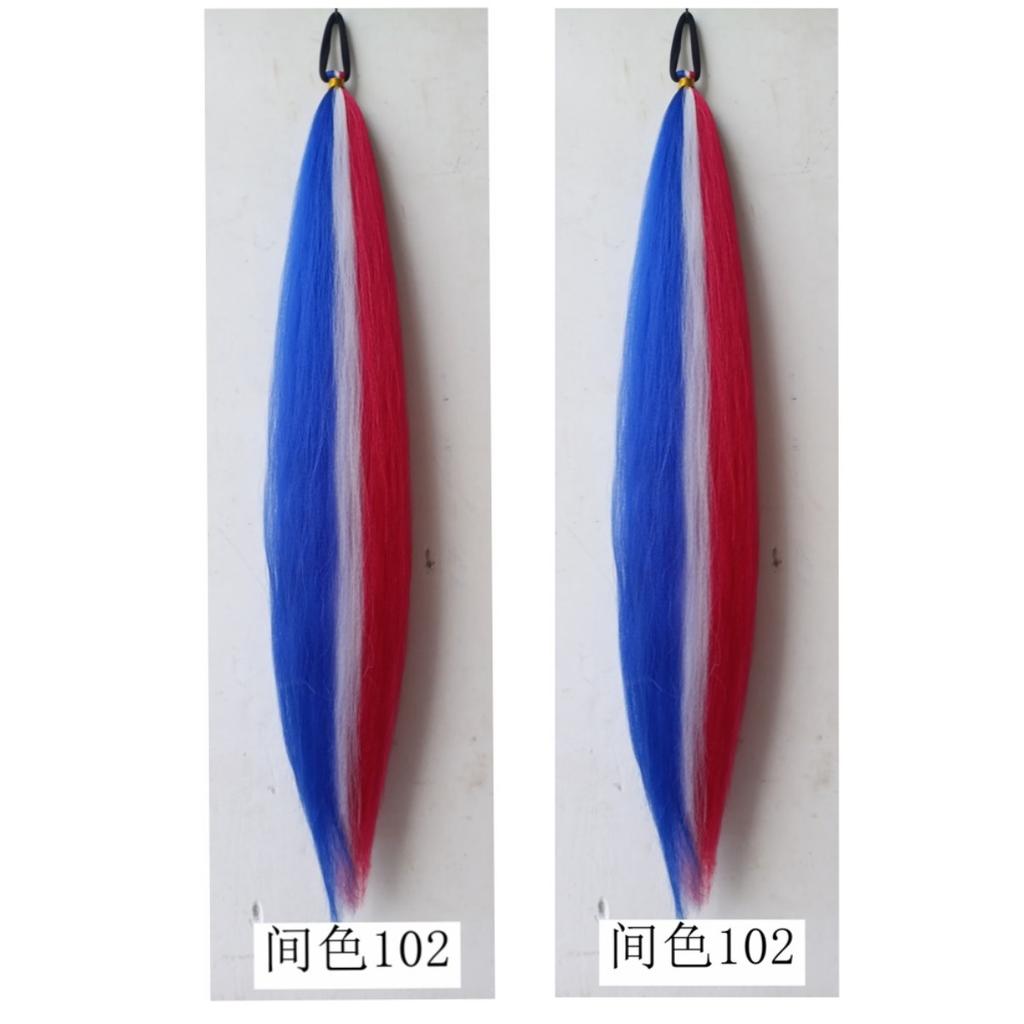 Extensii de Păr Coadă de Cal Sintetică Împletită de 66,04 cm | Rezistent la Căldură, Fibră de Înaltă Temperatură Dreaptă Yaki, Festival, Petrecere, Spectacol, Halloween, Cosplay