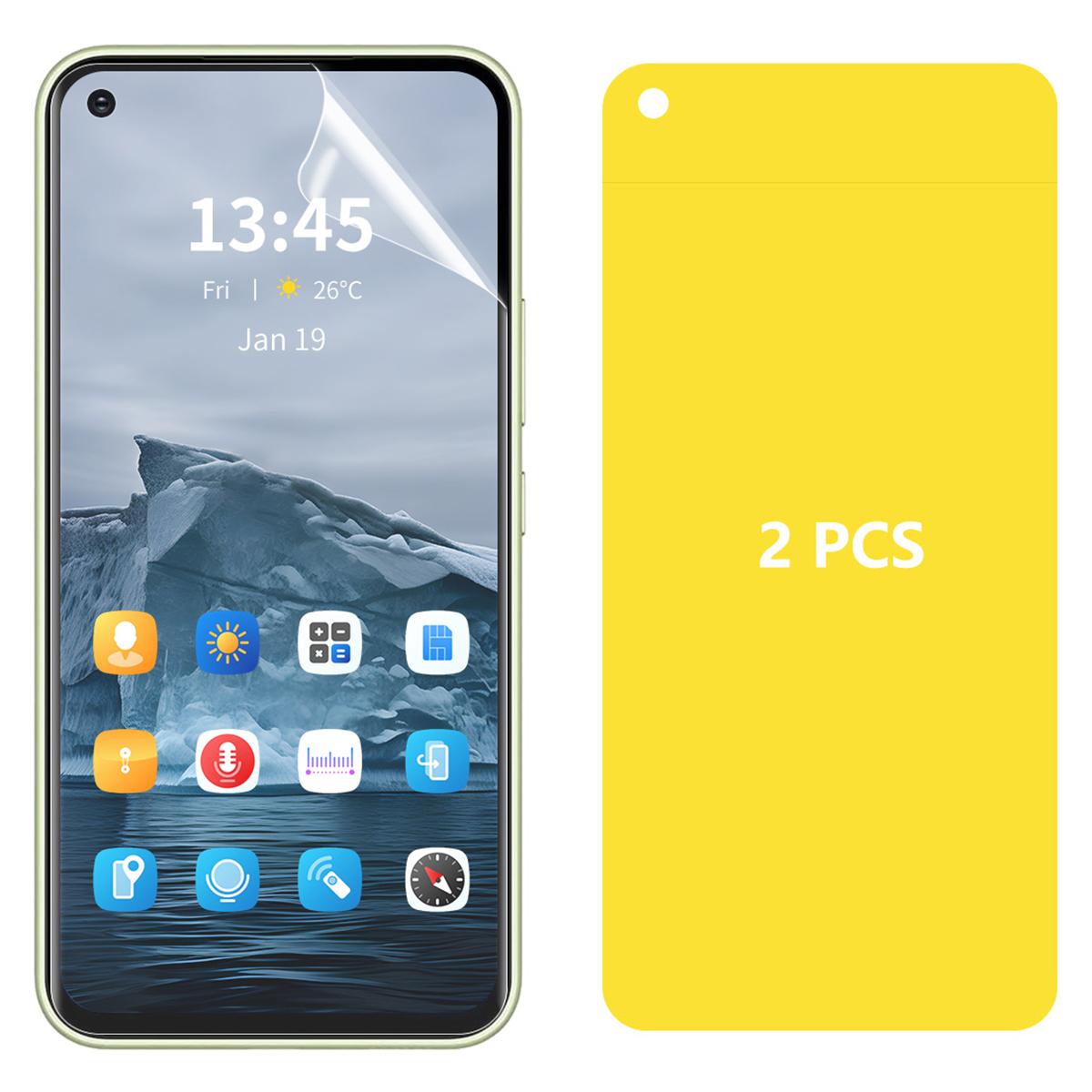 

ENKAY HAT PRINCE 2Pcs For Realme 11 4G (159.9x73.3x7.95mm) Screen Protector Bubble-Free Hydrogel Screen Film A