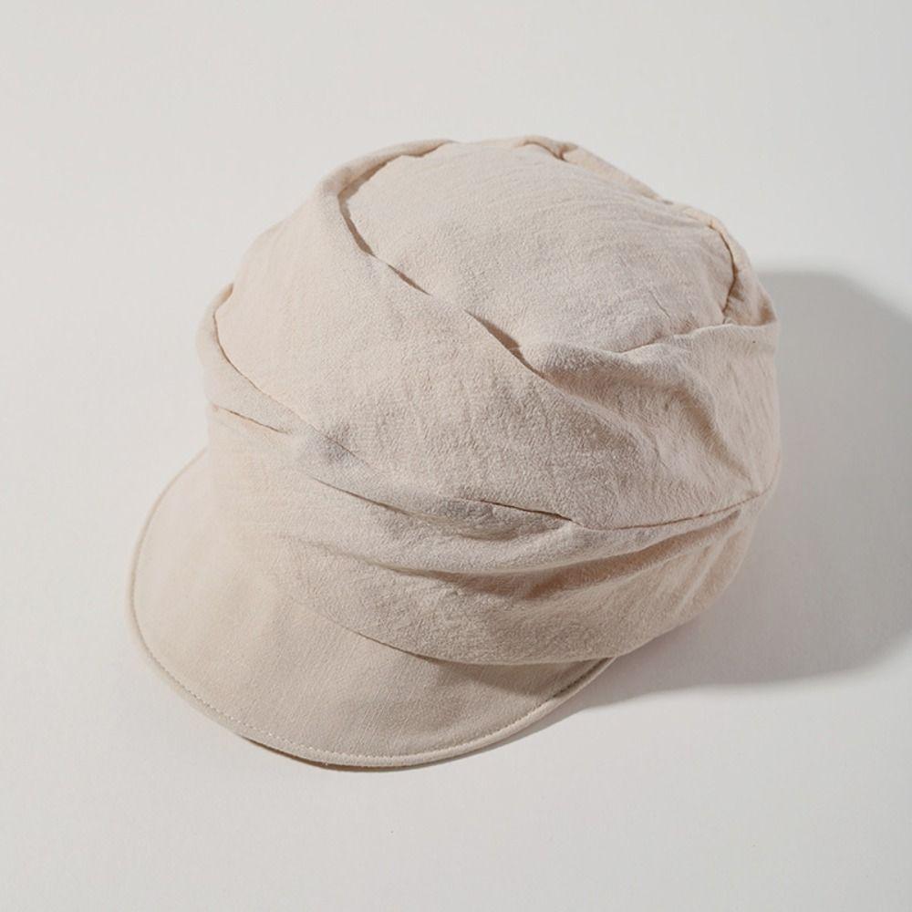 Japanese Linen Berets Classic Peaked Caps Fashion Newsboy Hats Female