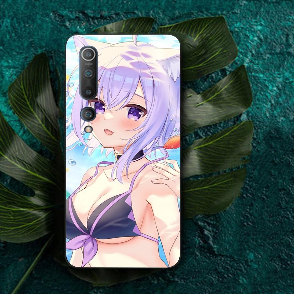 Kawaii Nekomata Okayu Phone Case For Redmi Note 4 X 5 A 6 7 8 Pro T 9 Pro 9S 10 Pro 11 Pro 11S 11Epro PocoM3pro