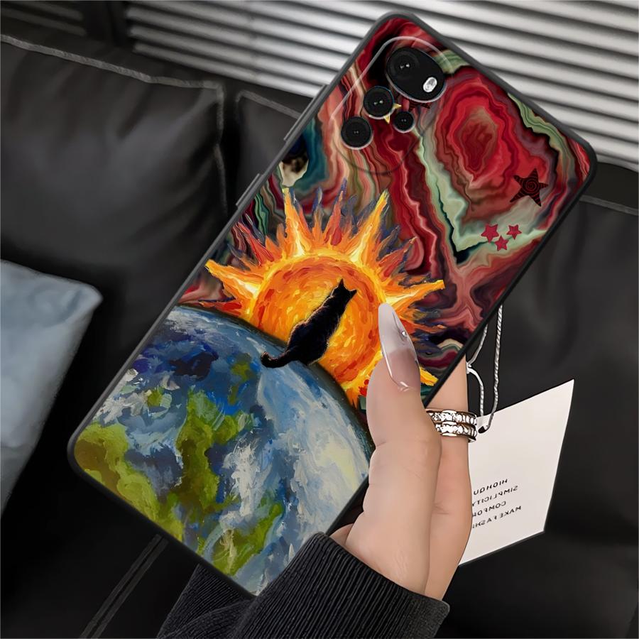 

Cartoon Creative Cat Case for Motorola Moto G53 G30 G52 G60s Edge 20 Pro 30 Lite G51 G73 G32 G22 Edge40 G71 G50 Phone Cover Motorola Edge 30