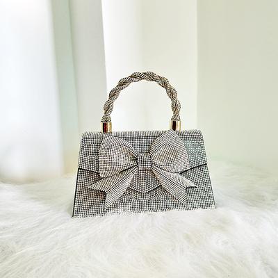 Personalisierte Abendtasche Damen Abendhandtasche Heißer Diamantgürtel Metallkette Strass Designer Geldbörse