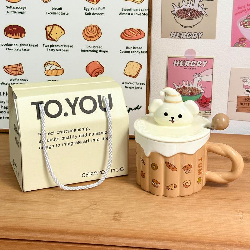 

Странная керамическая чашка сувенир креативная кружка подарок на день рождения чашка для воды для девочек высоко выглядящая парная чашка 301-400ml