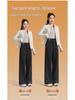 Plus Size Women's Extra Long High Waist Fleece Yoga Pants, Tall Fit, Loose Straight Leg, Casual Wide Leg, Winter Sportswear.