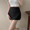 Y2K Mini Shorts Skirt Side Slit Skirt with Safety Shorts Fashion Women's A-line Culottes  Club