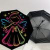 1pc Angel Star Pattern Umbrella Design Automatic Opening and Closing Umbrella, High-quality Travel Umbrella, Lightweight and Portable,