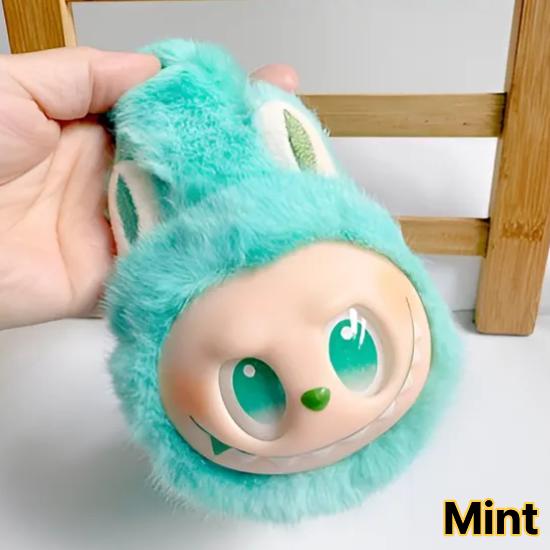 Labubu „Big Into Energy“ Plüsch-Ohrenwärmer – Ultraweiche Winter-Ohrenwärmer für Outdoor, Reisen & Alltagsstil