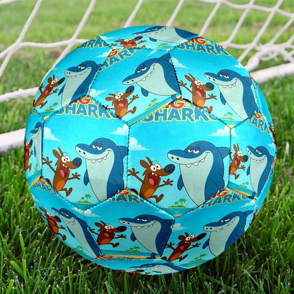 Zig & sharko Theme Size 5 Soccer Ball, Suitable for Both Indoor and Outdoor Matches, a Gift Suitable for Everyone.