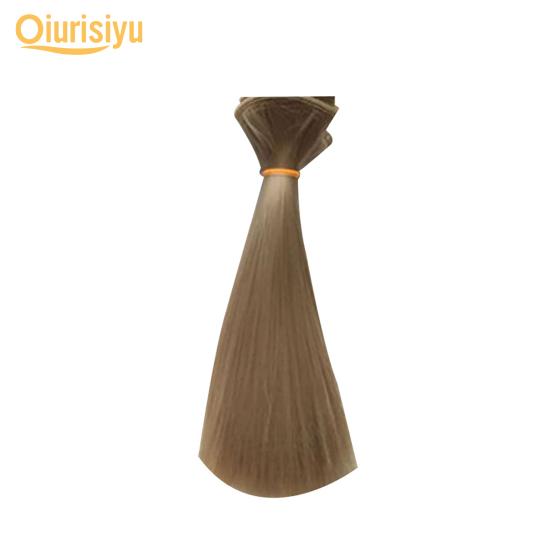 Толстые натуральные прямые волосы, парик, кукла, игрушка, аксессуары для волос, детский подарок 14#