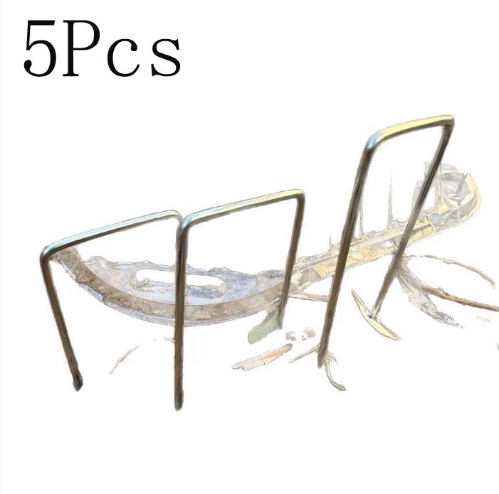 5/10/15 stk Galvaniserte U-formede Hage Landskapsnåler for Plantestøtte, Sikkerhet & Blomsterbeskyttelse