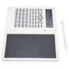 Calculator with Notepad Portable 10 Digits LCD Display Scientific Calculator for School Office Meetings and Family White