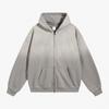 Merkkleding herfst en winter spuitverf gewassen rits vintage trui vest capuchonjas