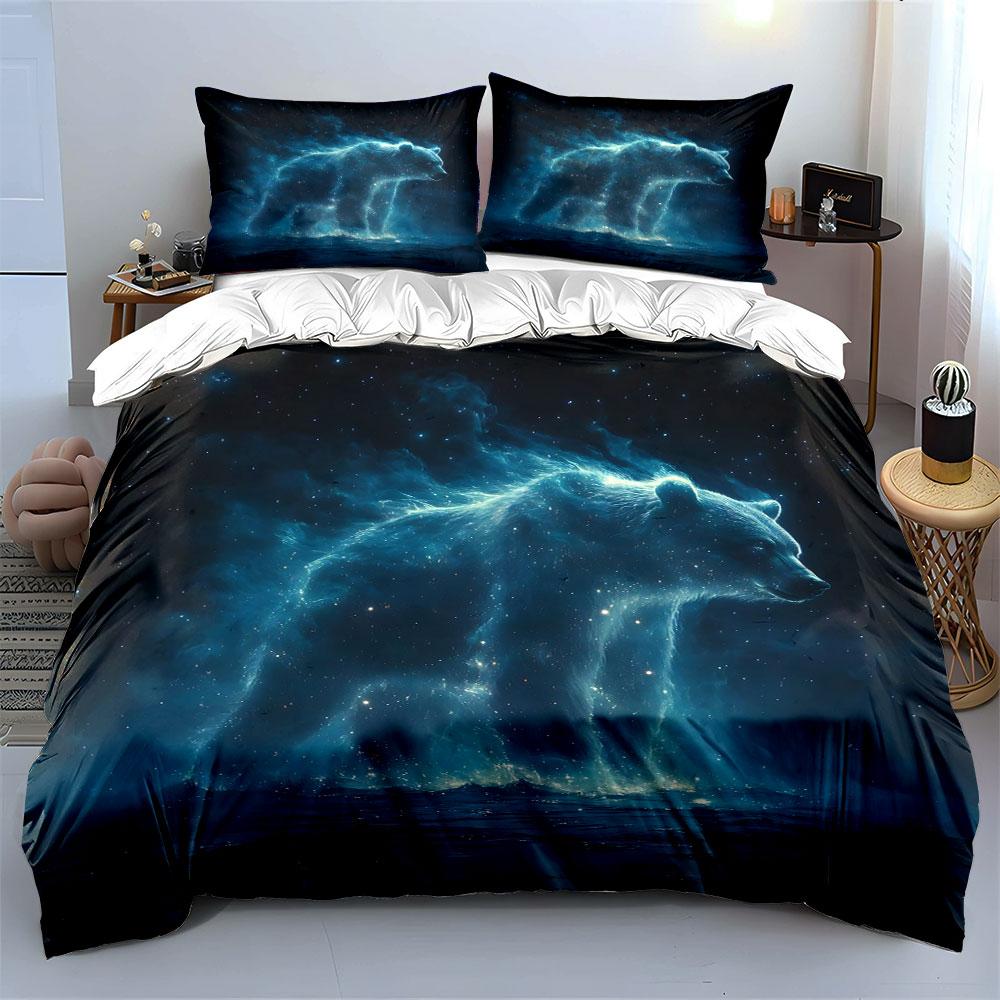 Cosmic bear in starlight Bedding sets Duvet covers Pillowcases(1* Duvet Cover 2* Pillowcases without duvet insert)