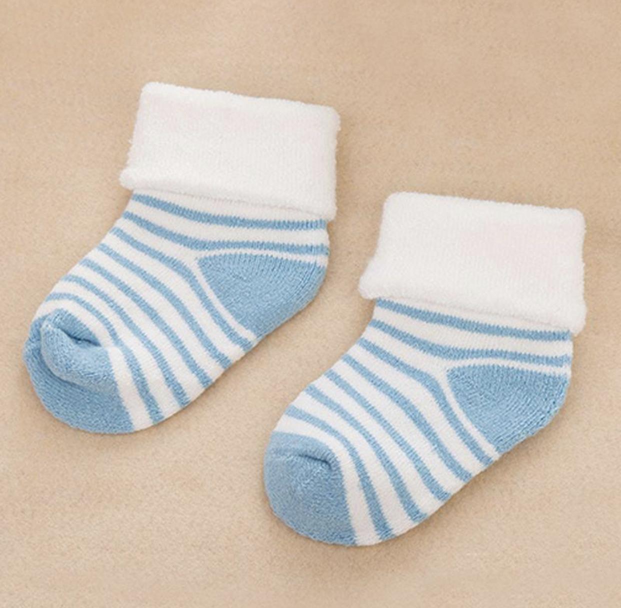 

Модні новонароджені дівчата, хлопчики, зимові теплі чоботи, дитячі м які шкарпетки синій