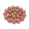 Strawberry Quartz Chalcedony Stone Natural Round Beads 15"Strand Smooth Loose Spacer Beads 4/6/8/10/12mm for Jewelry Making DIY Bracelets Accessories