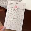 5D Japanese Embossed Nail Stickers - Trendy Xiaohongshu Style, Non-Curling