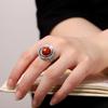 Tajskie Srebrne Pierścionki Etniczne Vintage Pierścionki na Palec Nowe Południowe Czerwone Pierścionki Prezent Impreza Anillos