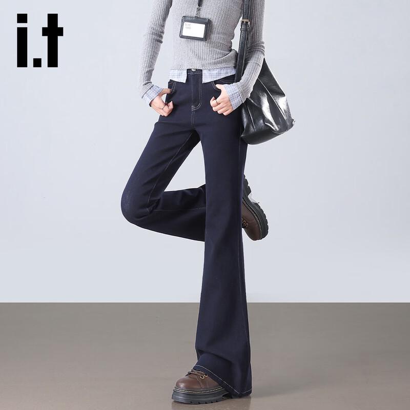 

Izzue It Women s High-Waist Loose Flare Denim Jeans M