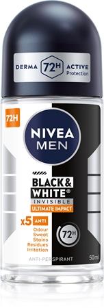 

Nivea Men Невидимый черный и белый шариковый антиперспирант для мужчин TU прозрачный