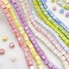 Colorful 3D Square Ceramic Beads for DIY Necklaces and Bracelets