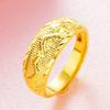 Dragon and Phoenix Open Ring, Male and Female Couple Dragon Pattern Ring