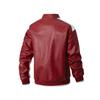 New Fattened Plus Size Leather Jacket Men's PU Leather Tooling Large Size Leather Jacket Men's Stand-Up Collar Locomotive Douyin Cross