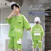 2025 Boys' Trendy Summer Short Sleeve Set - Stylish and Lightweight for Mid-to-Big Kids