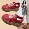 Casual Shoes Women's 2026 Spring New Thick Soled Korean Version Versatile Height Increasing Women's Shoe Trend