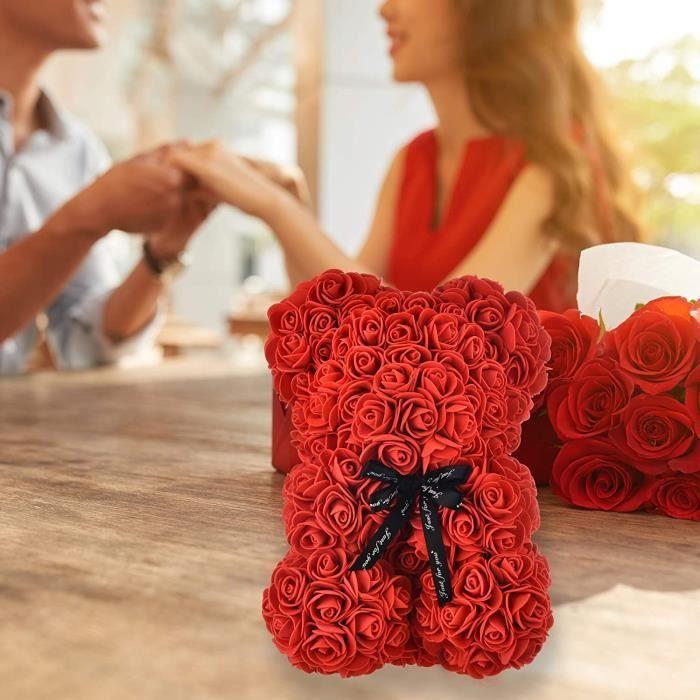 ARTIFICIAL FLOWER-PLANT - DRIED FLOWER Rose Bear Teddy Bear In Rose Rose Bear Flower For Mom Women Her Teddy Bear Ro447