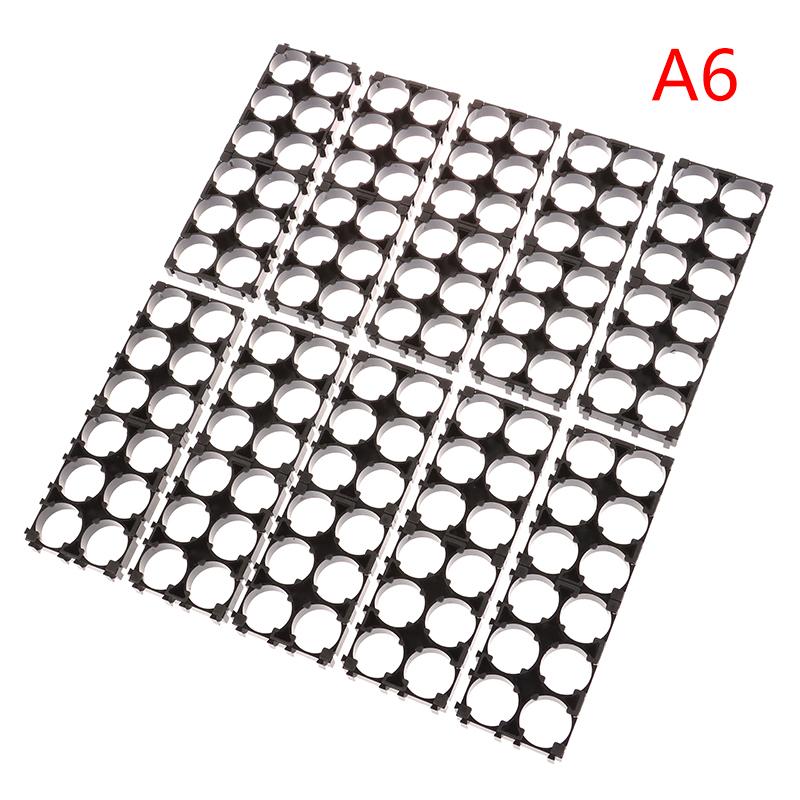 10Pcs 18650 Battery Holder Safety Anti Vibration Holder Bracket Li-ion Cell Holder Cylindrical Plastic Case