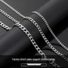 European Korean Style Bold Titanium Steel Street Hip Hop NK Chain Necklace
