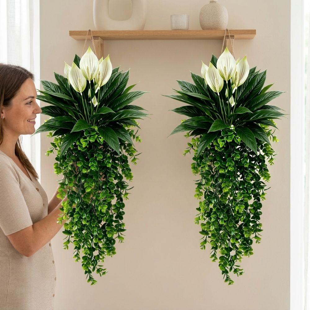 Anti-fade Eucalyptus Wall Vine Set Simulated Ceiling Fake Greenery Living Room