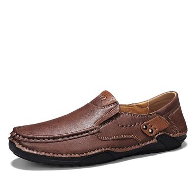 Zapatos de Hombre Zapatos de Hombre Ligeros Cómodos Transpirables para Caminar Planos Zapatos de Hombre Zapatos de Cuero de Hombre Grandes