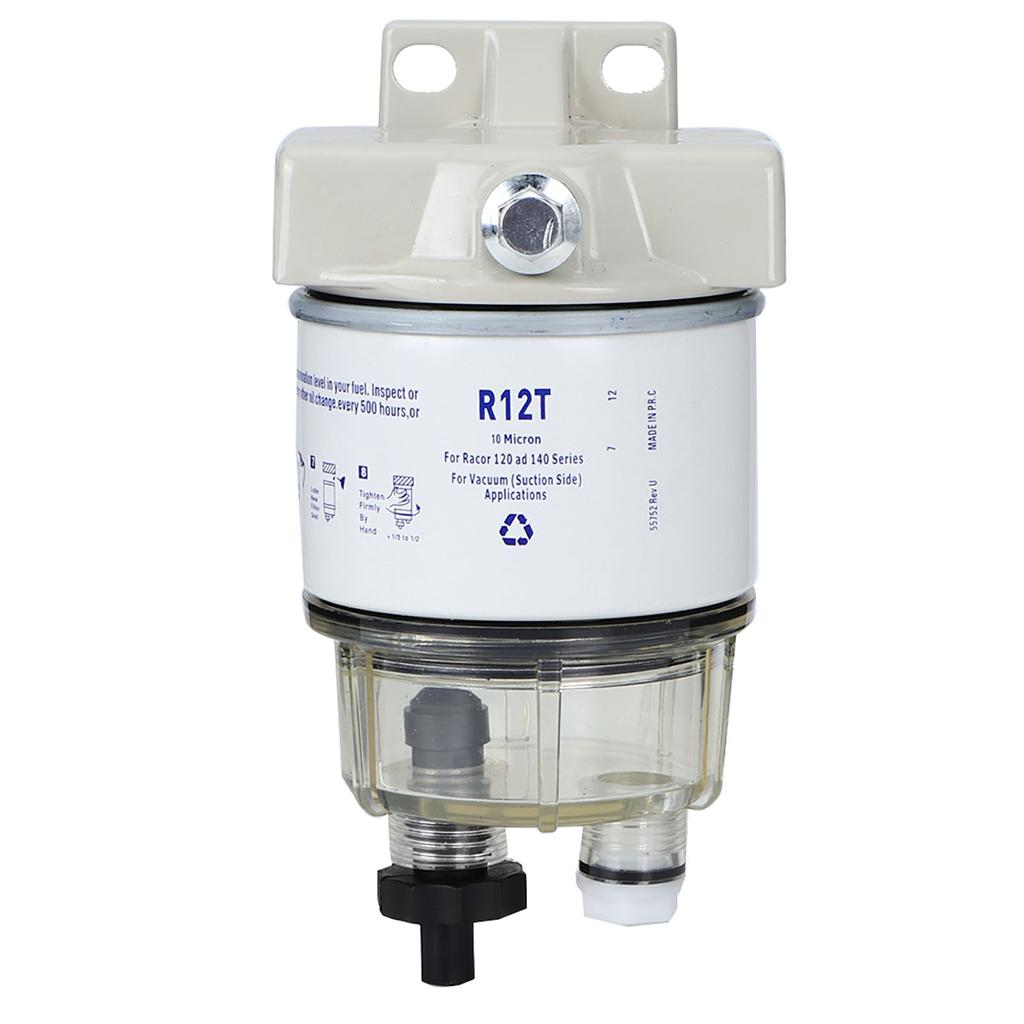 R12T Boat Marine Rotation Fuel Filter Water Separator Fits for Speedboat