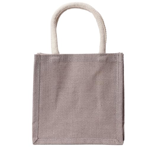 Limited Edition VASKA by Veska Small Tote Bag, Small, Mini Tote, Nordic, Swedish Elk Design, Women's, Walking Tote, Lunch Tote, Bento Tote, Jute, VSJJ