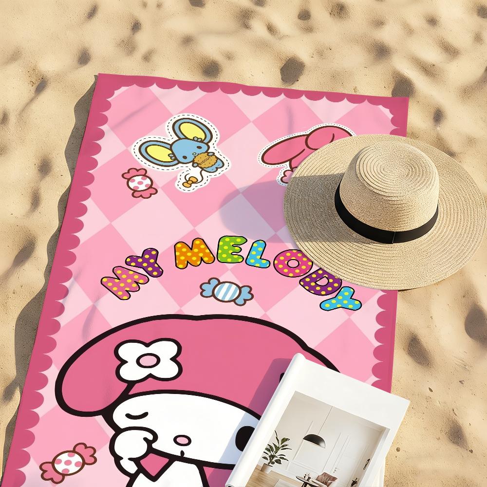 Lovely My M-Melody-S Towel For Swim Yoga Gym Quick Drying Soft and Skin-friendly Beach Towels All-Season