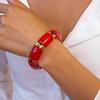 Wide Acrylic Bangle Bohemian Retro Hand Ring Unique Wide Chunky Bangles  Summer