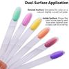 50 Colori Smalto Gel a Doppio Strato, Tavolozza Colori, Ventaglio Ovale per Pratica con Pittura Interna ed Esterna per Esposizione Nail Art