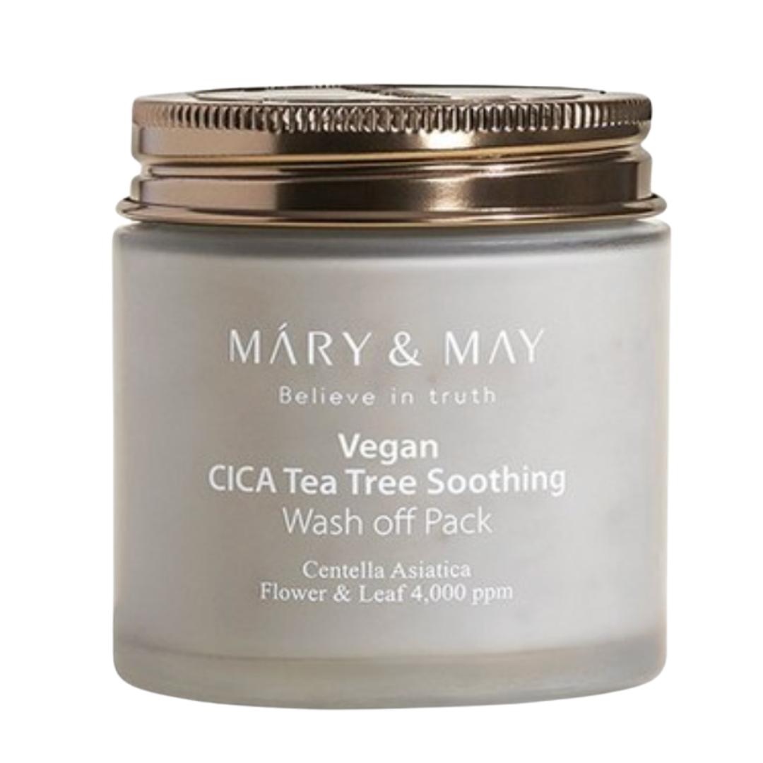 MARY & MAY Vegan Cica Tea Tree Soothing Wash Off Pack 125ml 1ea