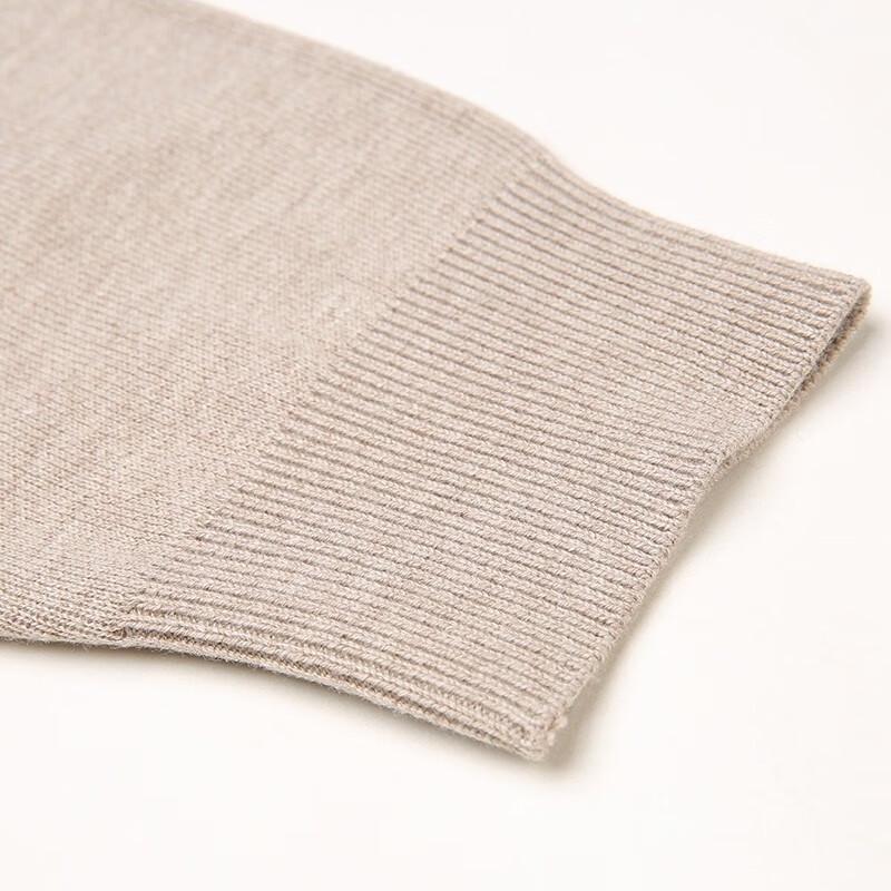 Hengyuanxiang Men's 100% Pure Wool Mock Neck Sweater