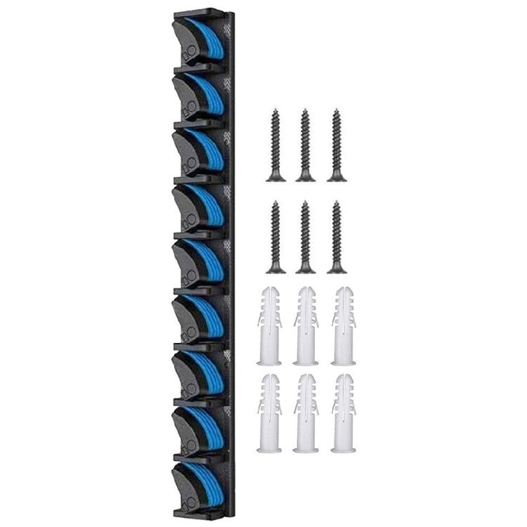 Wall Mounted Fishing Rod Rack 9 Rod Vertical Rod Holder Garage Fishing Poles Holder for Wall Garage Boats Enduring