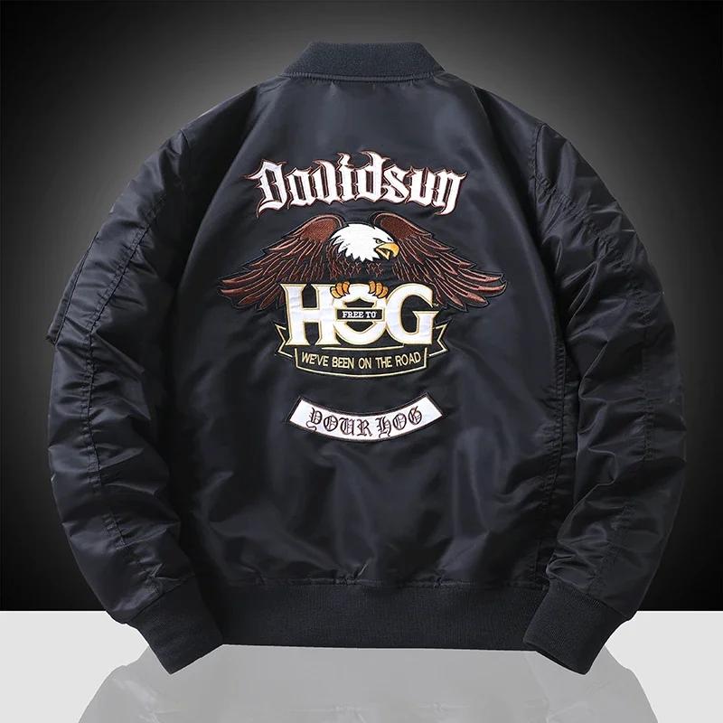 Baseball Uniform Casual Tactical Jackets Flight Embroidered Heavy Industry Flight Jacket Men's Workwear Spring Autumn Pilot Coat
