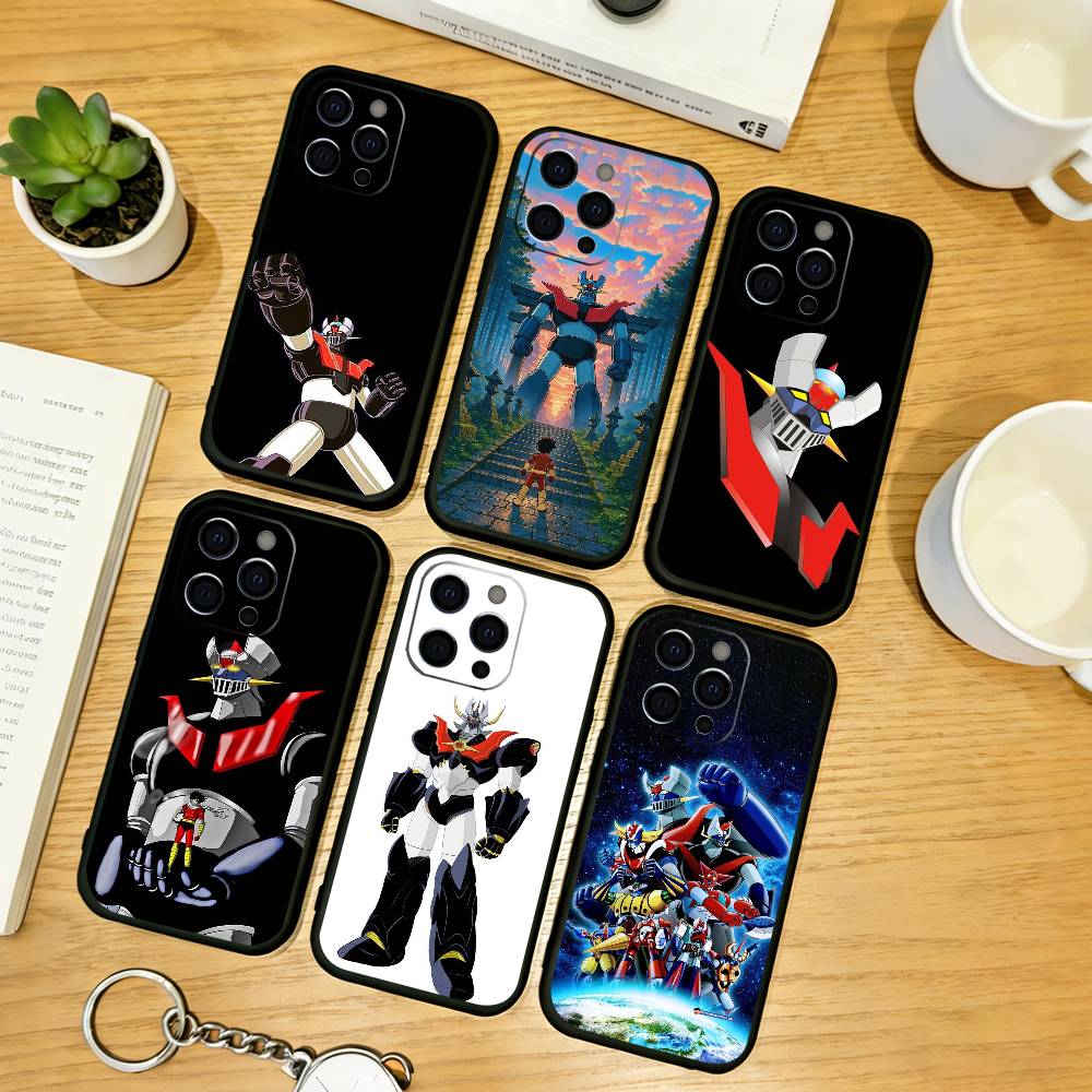 Anime M-Mado K-King Granzort Phone Case For iPhone 17, 16,15,14,13,12,11 Plus,Pro Max, Others Soft Black Cover
