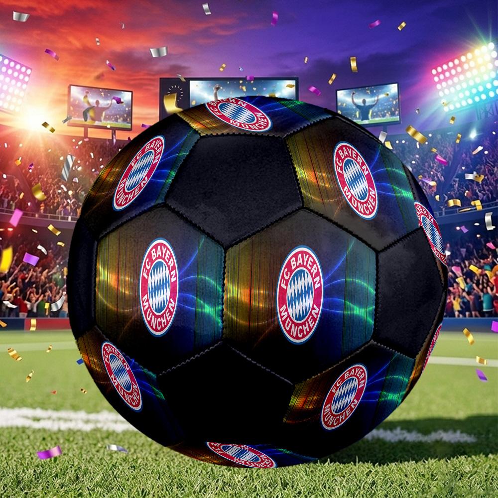 1 pz Pallone da Calcio Bayern Monaco Stemma Taglia Standard 5, Pallone da Calcio Resistente per Allenamento a Scuola Parco & Intrattenimento Quotidiano zq7148