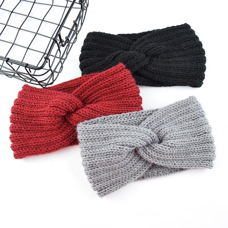 Bandeau Tressé Nœud Tête Croisée pour Femmes Automne Hiver Filles Accessoires Cheveux Couvre-chef Bandeau Élastique Accessoires Cheveux