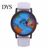 Creative World Map Plane Ceas de mână unisex Pointer Quartz No Numbers Party