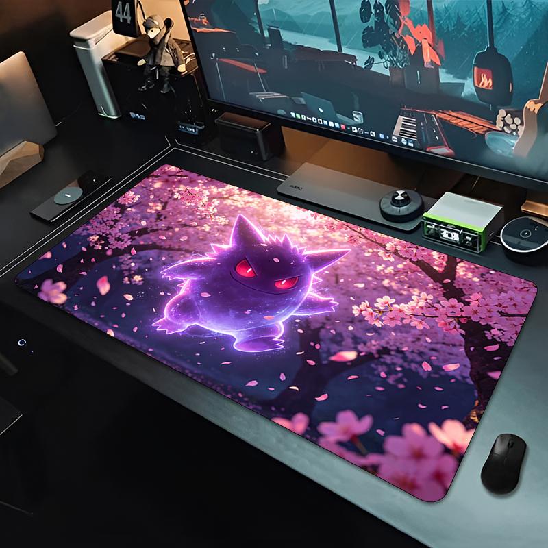 Popular Mouse Pad Anime Pokemon Smooth Gamer Desk Mat Gaming PC Computer Desk Mat Gengar Esports Players Mousepad For Best Gift