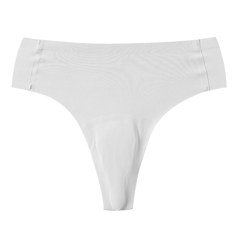 CINOON Sexy Women's Ice Silk Thongs Low-Waisted Breathable Sport G-string Female Seamless Yoga Quick-Drying Briefs