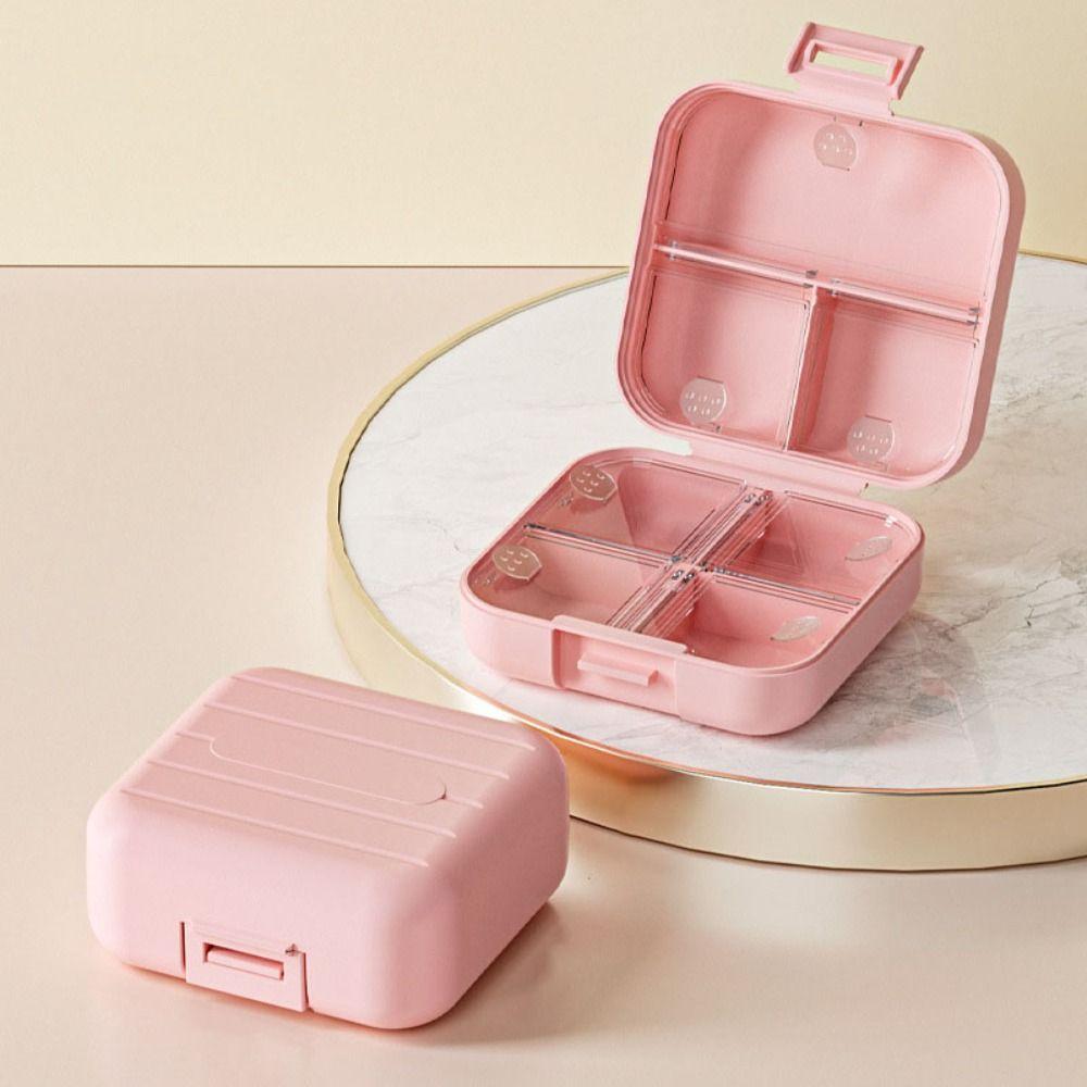 Mini Jewelry Box Portable Storage Box Multipurpose Pill Case  Necklace